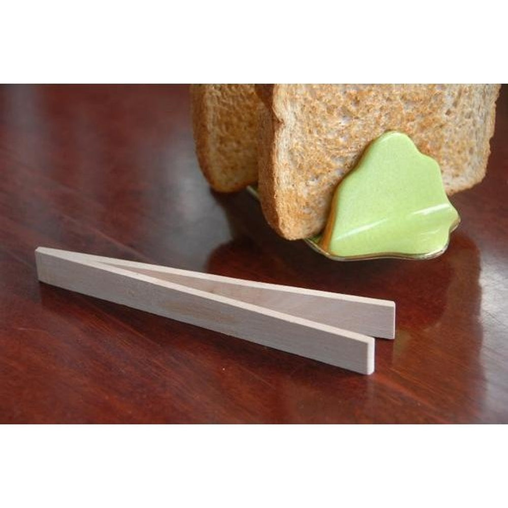 Wooden Tongs - Beechwood - 16cm