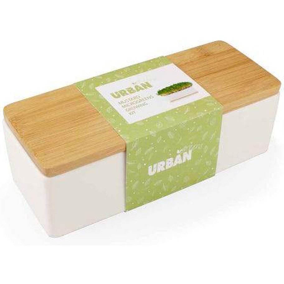 Microgreens Growing &amp; Sprouting Kit by Urban Greens (Mustard), in Packaging