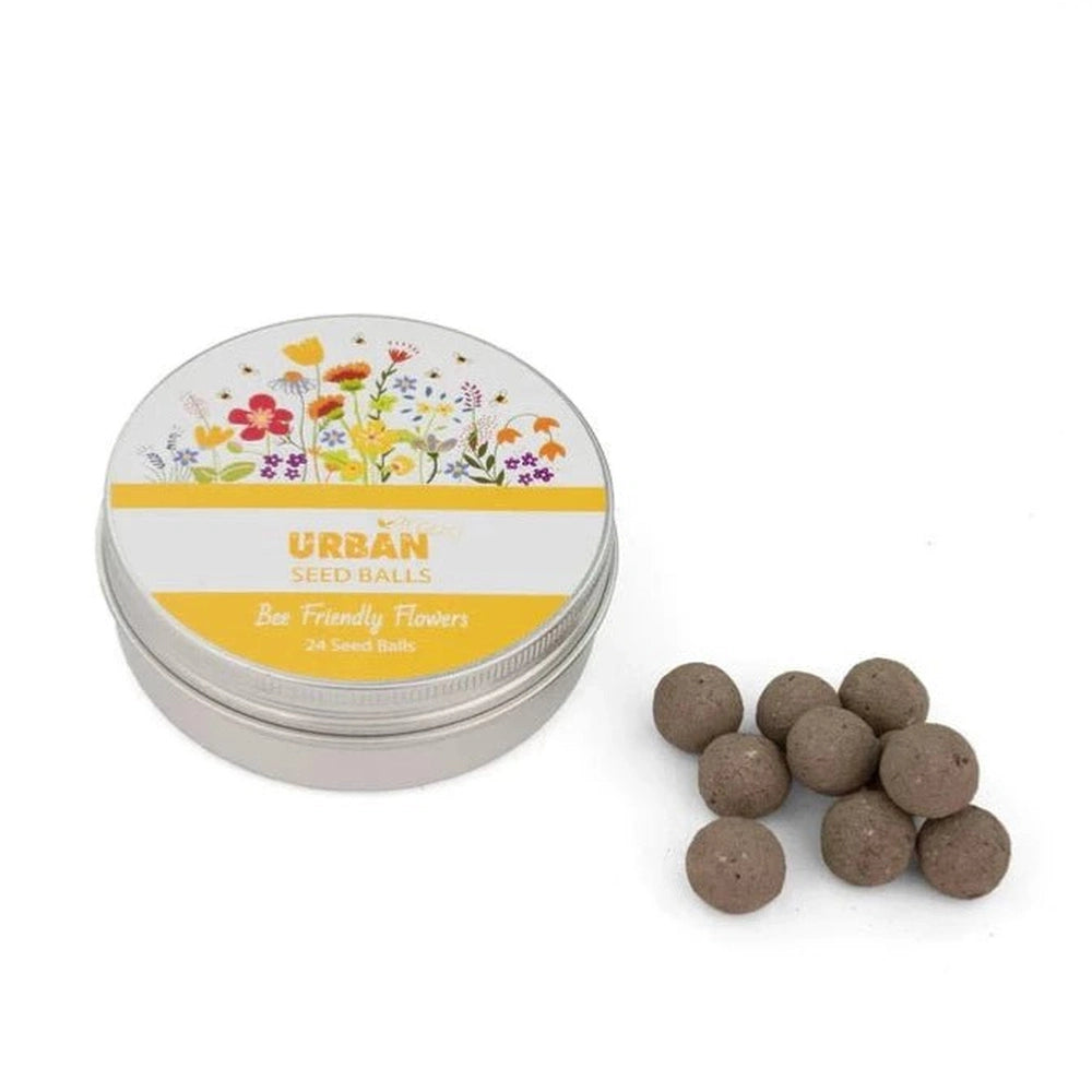 Urban Greens Seed Balls in Metal Tin - Bee Friendly