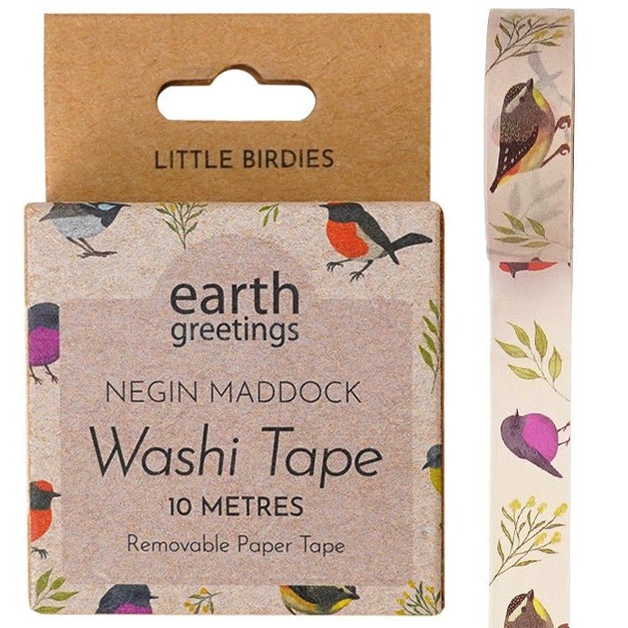 Earth Greetings Washi Tape - Little Birdies.