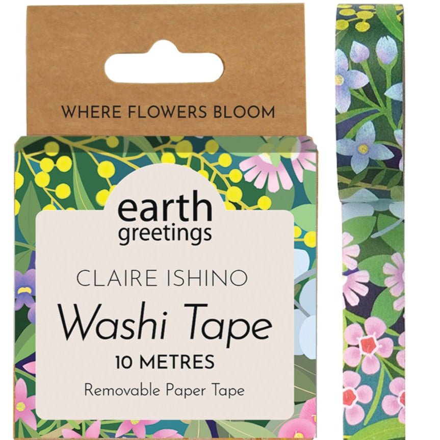 Earth Greetings Washi Tape - Where Flowers Bloom.