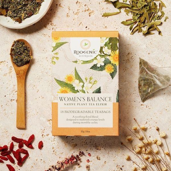 Native Balance For Women Herbal Tea with Natural Ingredients From Roogenic