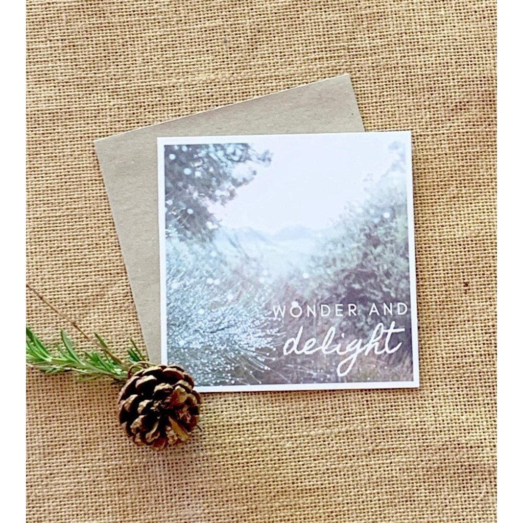 &quot;Wonder and Delight&quot; Christmas Card, from Reconnect to Nature