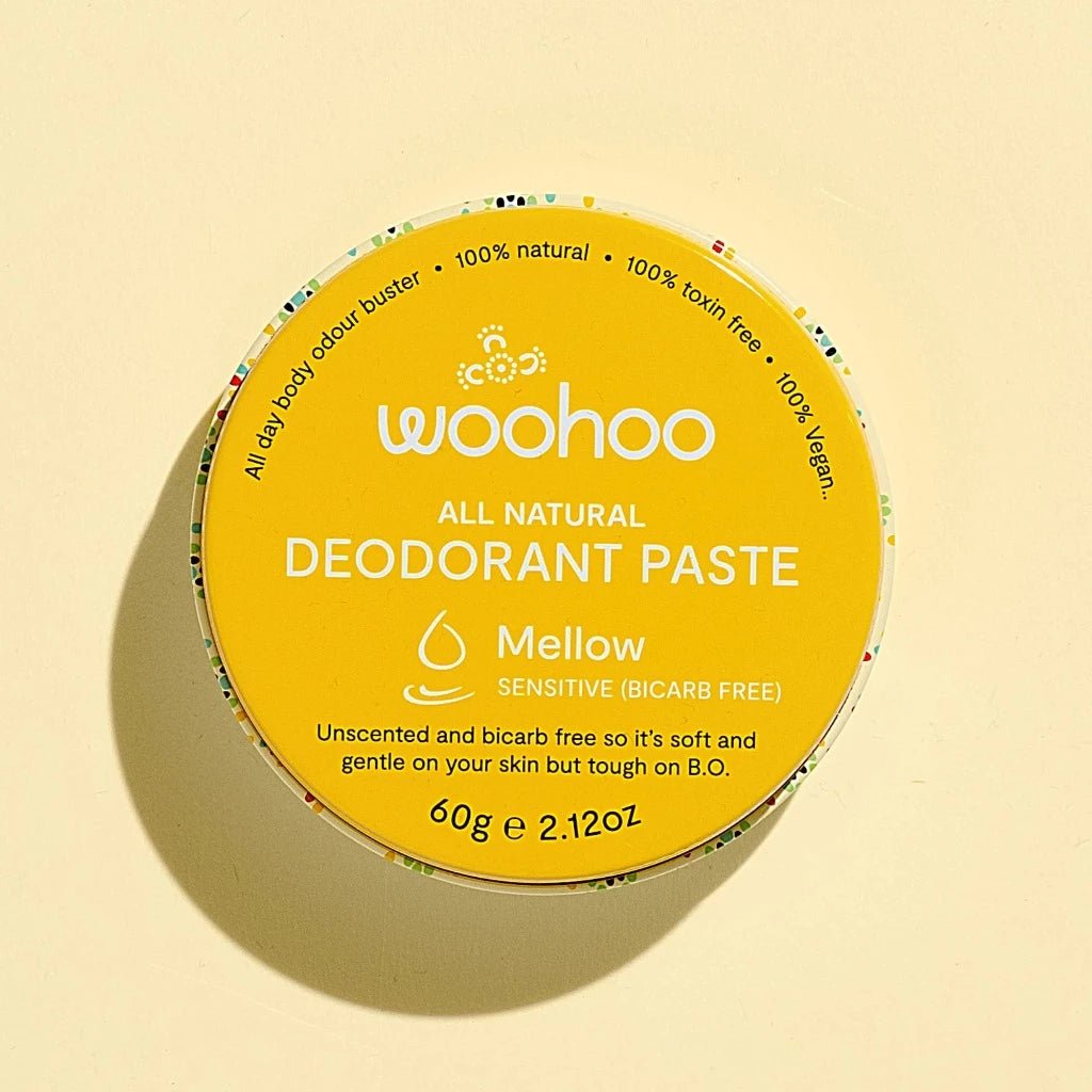 Woohoo Mellow Sensitive Unisex Deodorant Paste in 60g Tin, Urban Revolution.