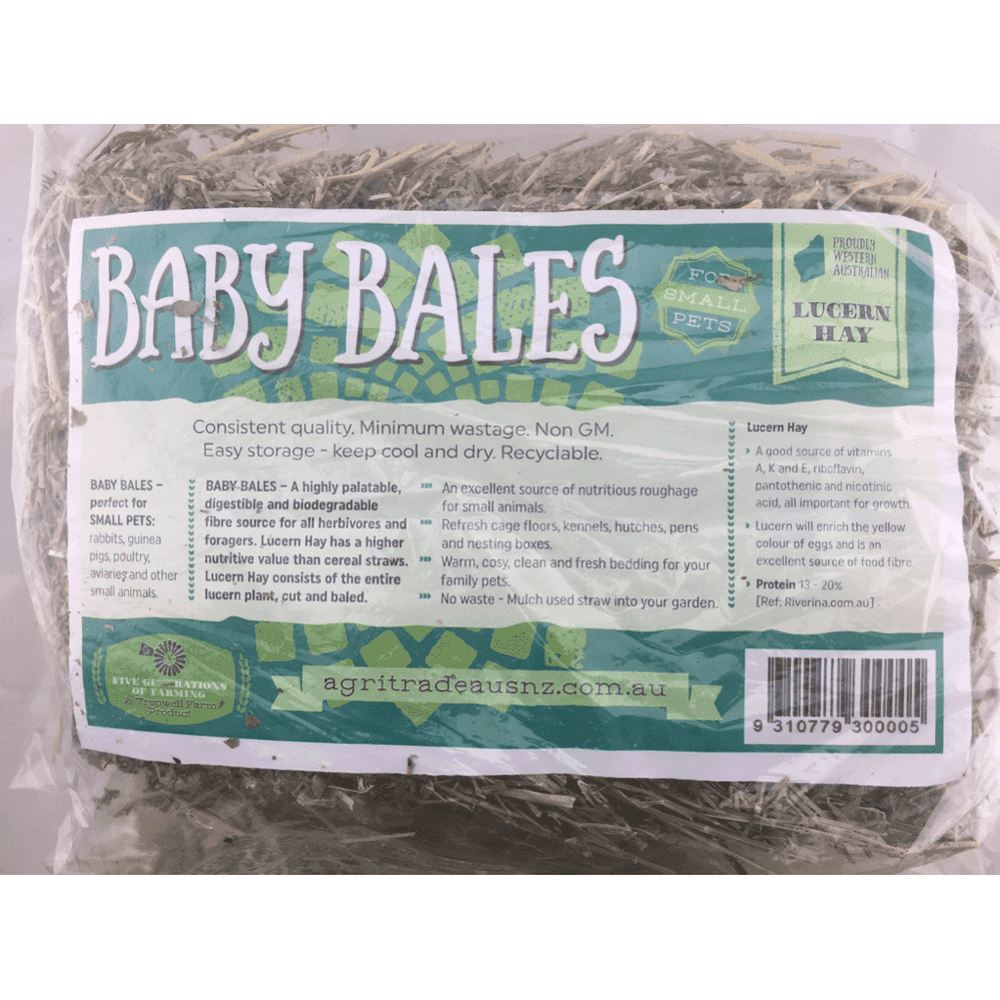 Urban Revolution Australia Baby Bales - Lucerne Hay Garden