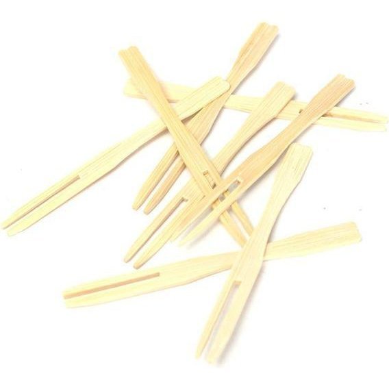 Bamboo Cocktail (Fork) Skewers - Pack of 100