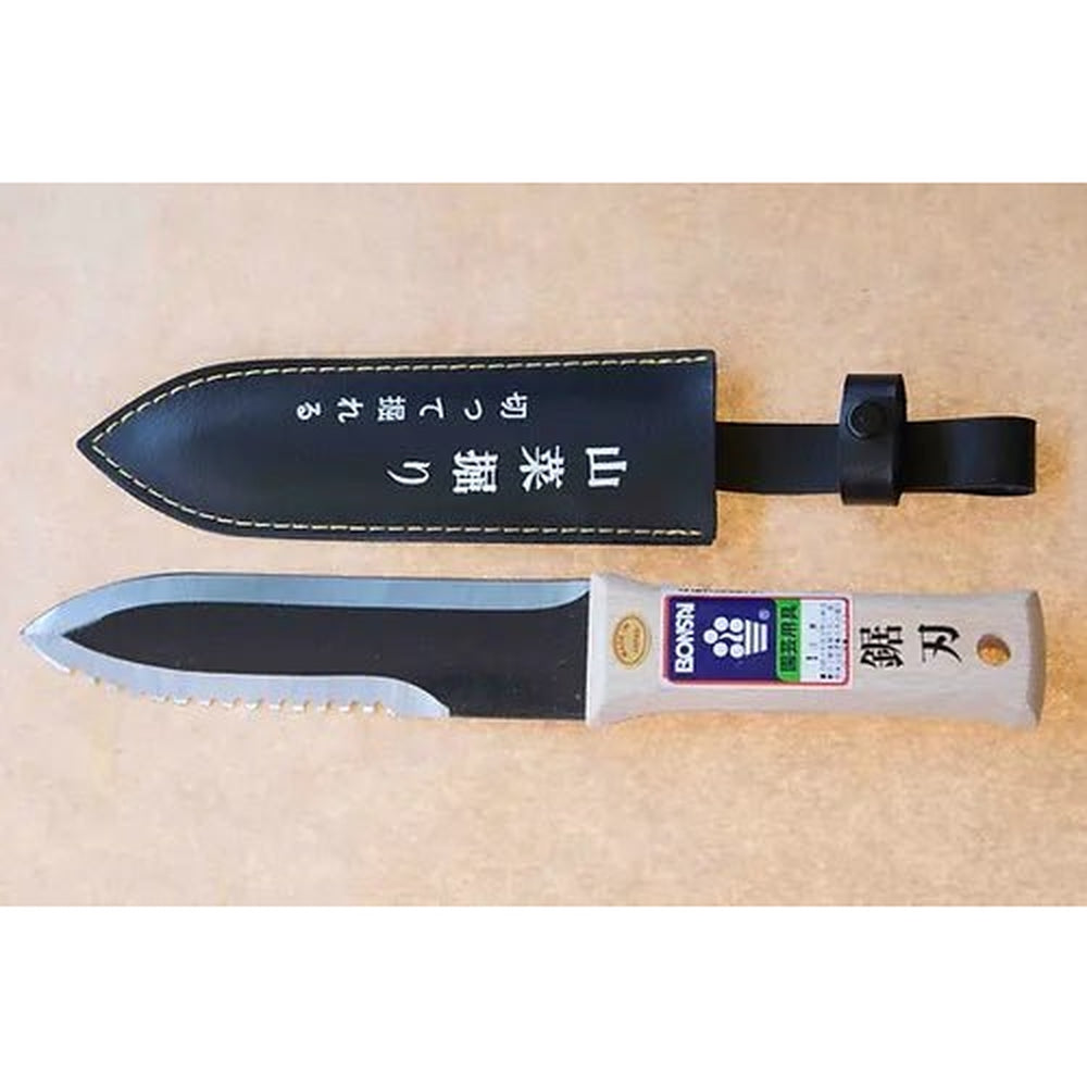 Carbon steel hori hori soil knife