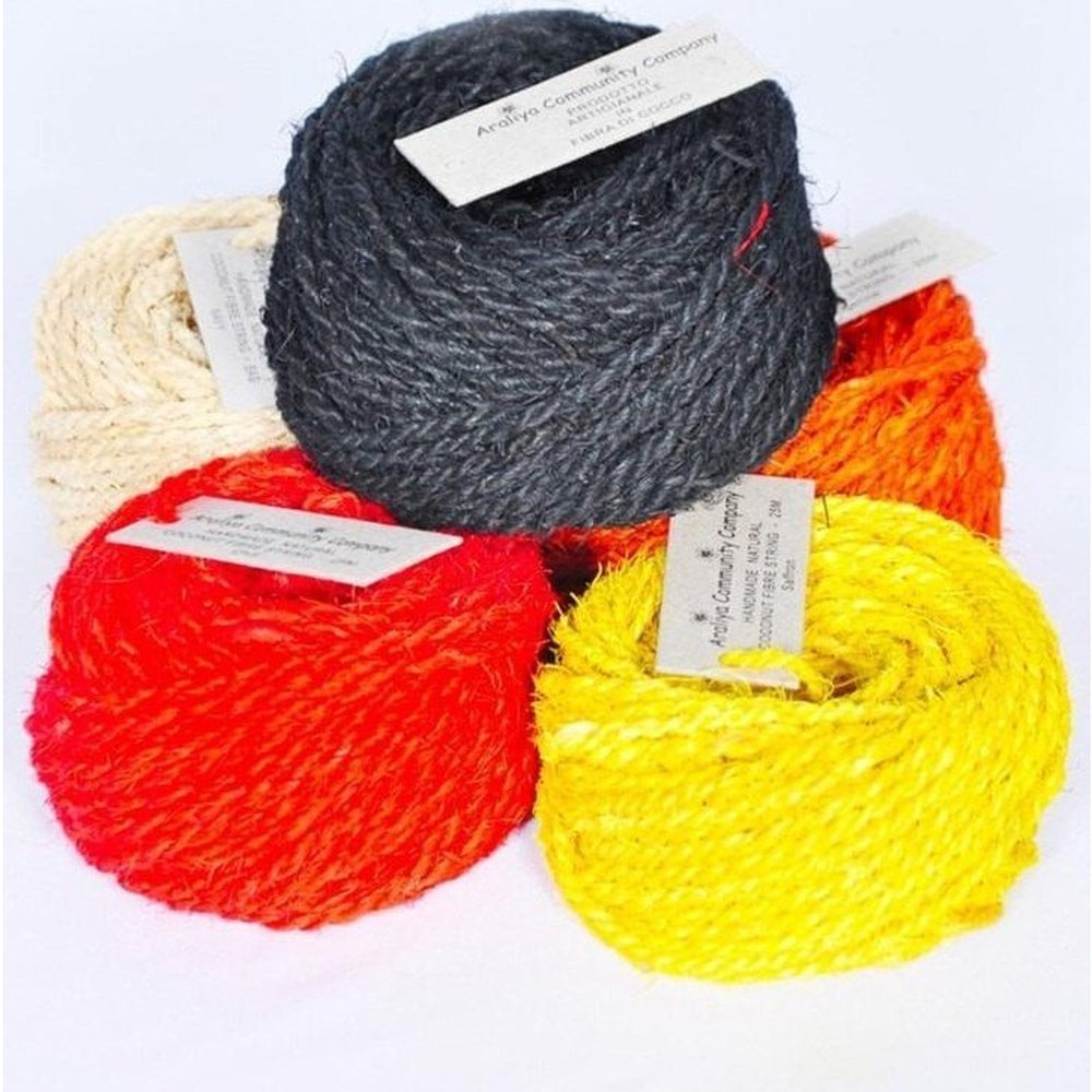 Coconut Fibre Coloured String - 25m - Handmade - Urban Revolution Australia