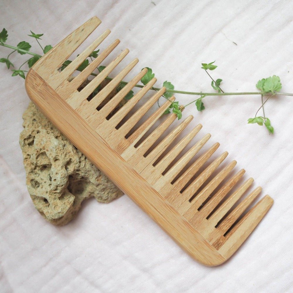 Eco-friendly Bamboo Wide Toothed Hair Comb