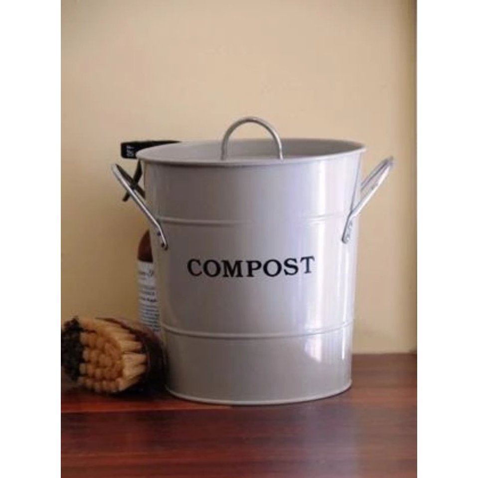 Kitchen Compost Bucket - Chalk