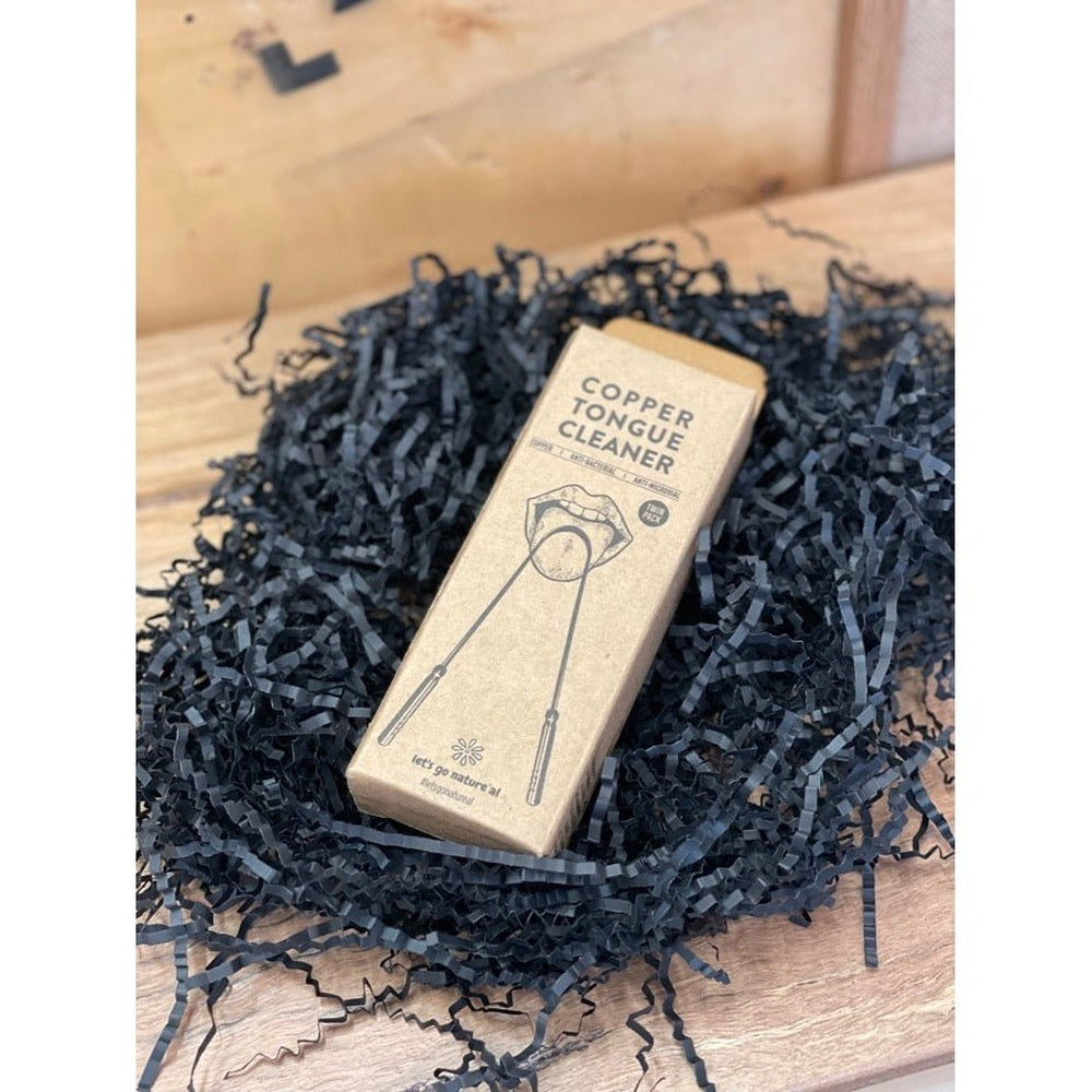 Copper tongue cleaner box