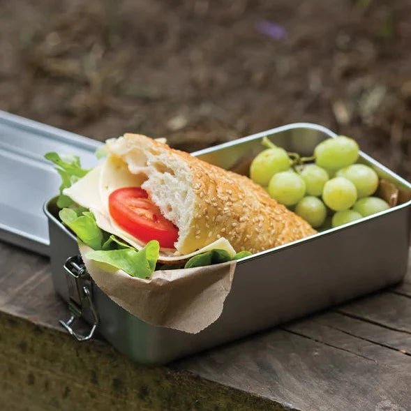 Packed Lunch in the Cheeki Hungry Max 1.2L Stainless Steel Lunch Box