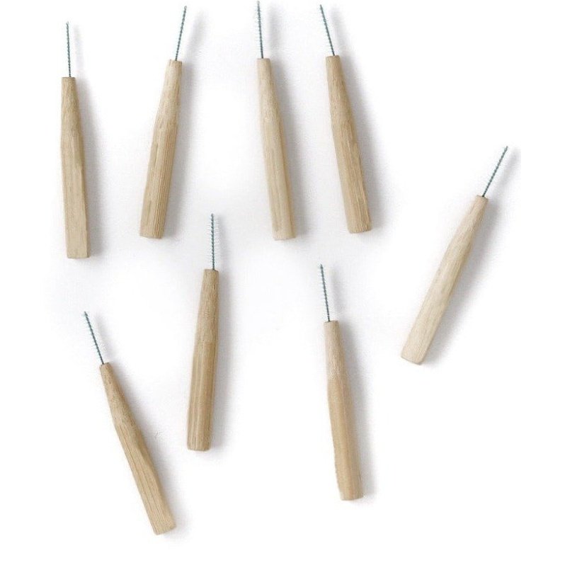 Eight Sustainable Bamboo Interdental Brushes