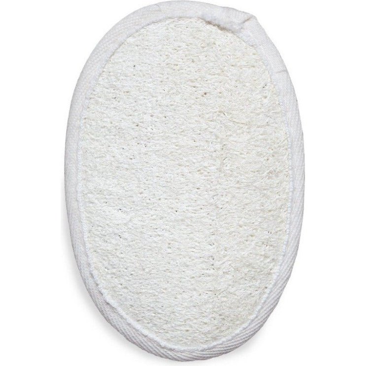 Front View of Eco-friendly Natural Loofah Oval Body Sponge