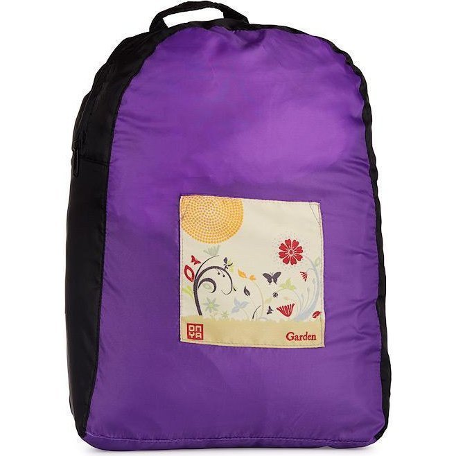 Onya Backpacks - Black &amp; Purple / Garden