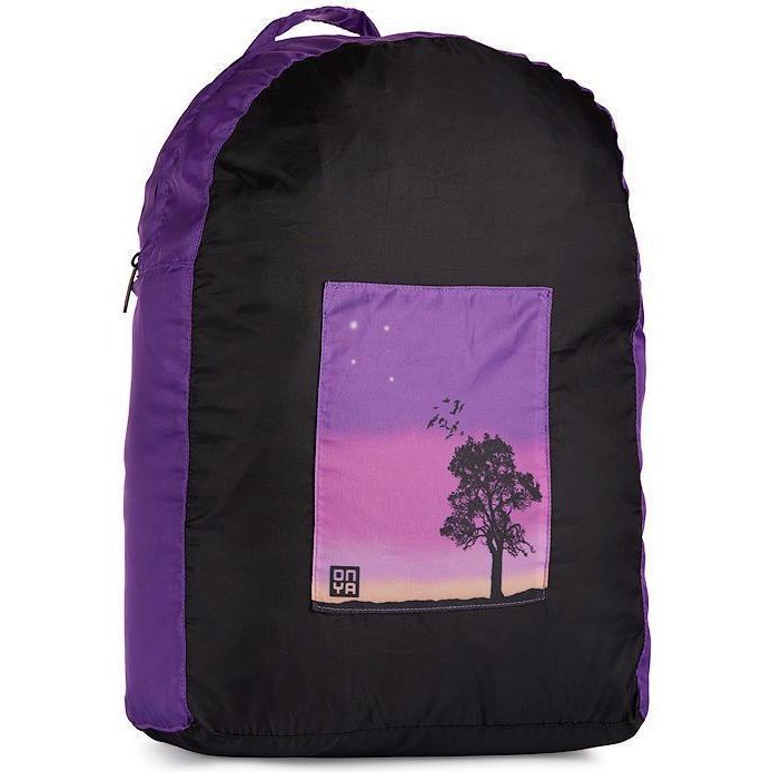Onya Backpacks - Black &amp; Purple / Sunset