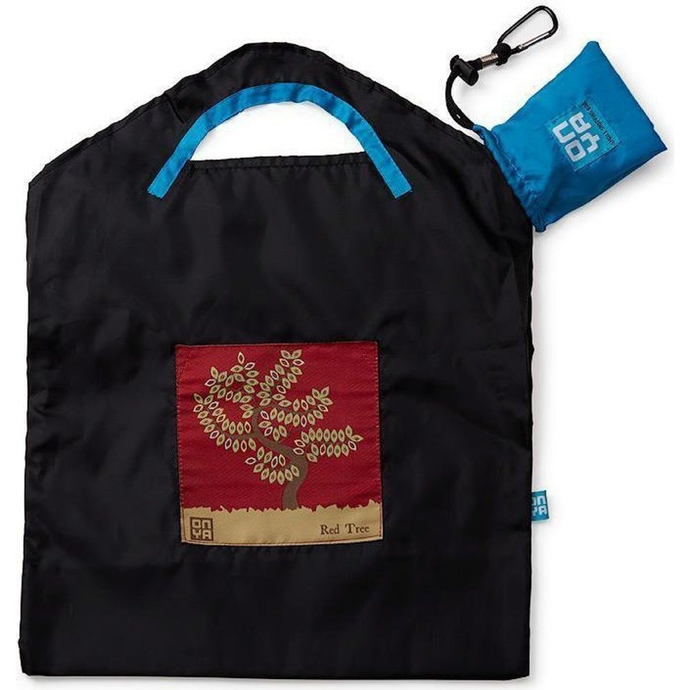 Onya Onya Shopping Bags - Small Shopping Bags Black / Red Tree