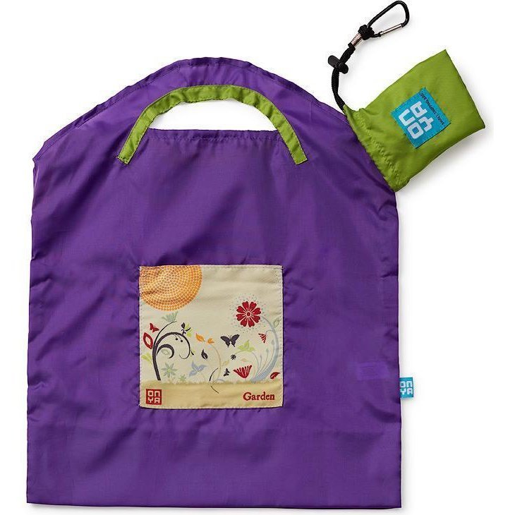 Onya Onya Shopping Bags - Small Shopping Bags Purple / Garden