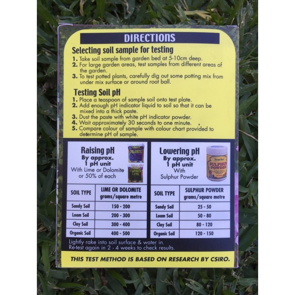 Packaging for Searles Soil pH Testing Kit