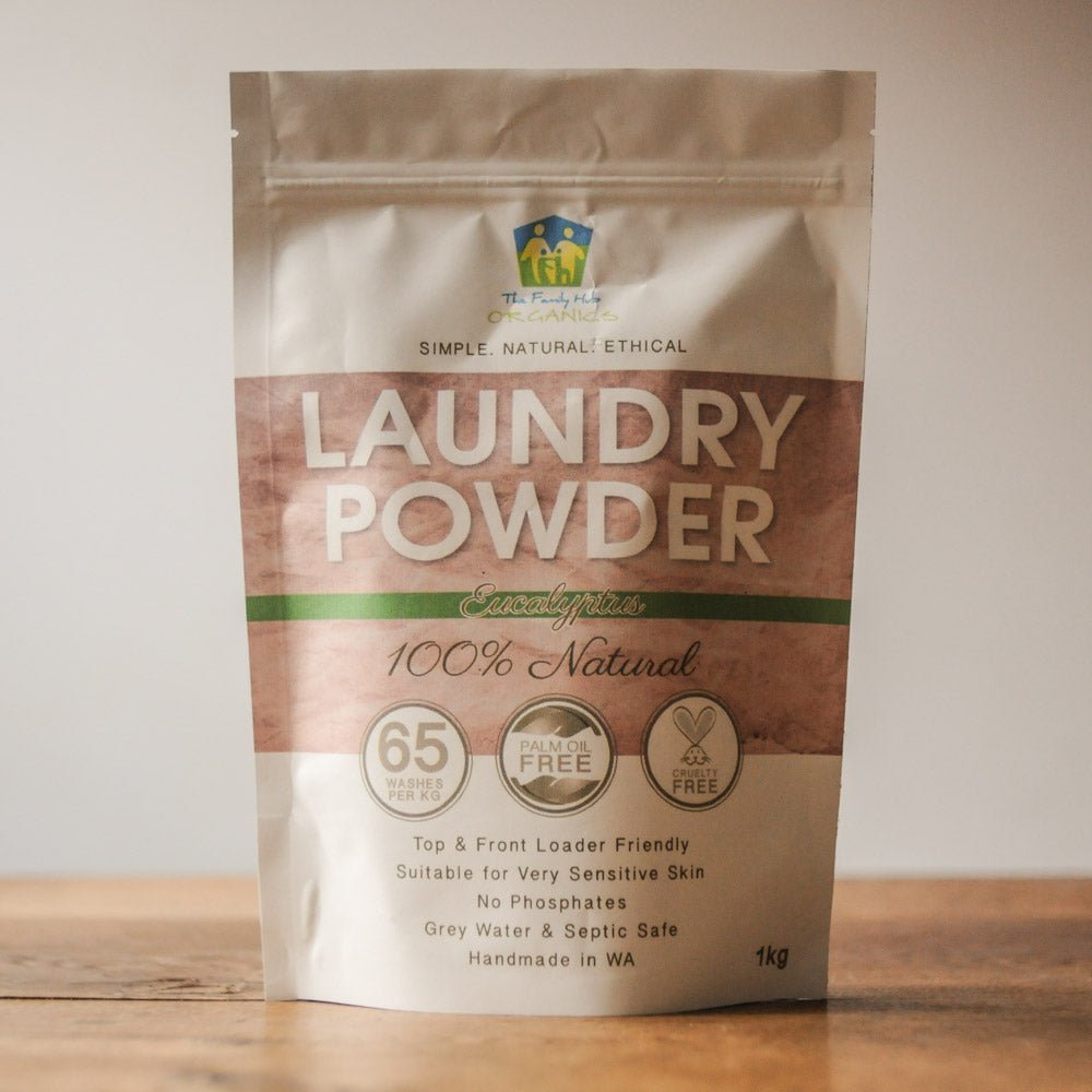 Laundry Powder 100% Natural - 1kg - The Family Hub Eucalyptus