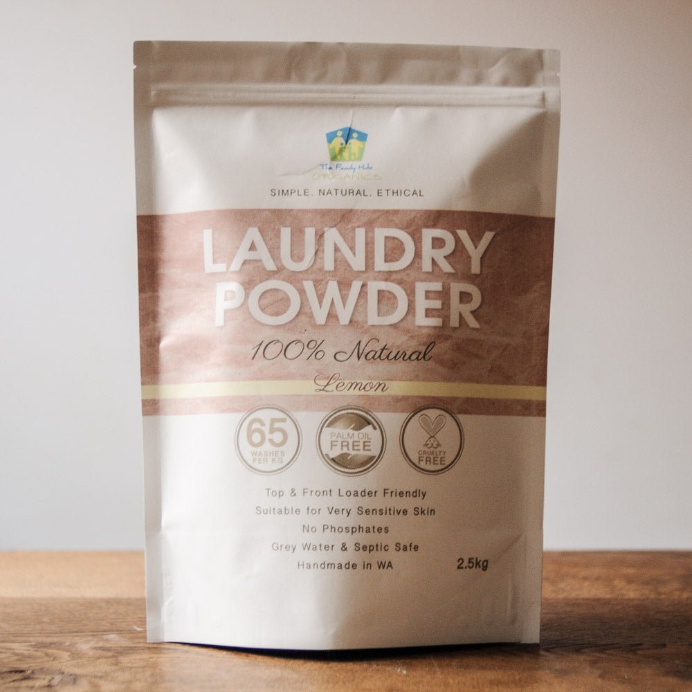Laundry Powder 100% Natural - 2.5kg - The Family Hub Lemon