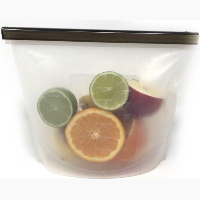 Little Mashies Resuable Food Storage Bag - 1500ml with Fruits and Veges