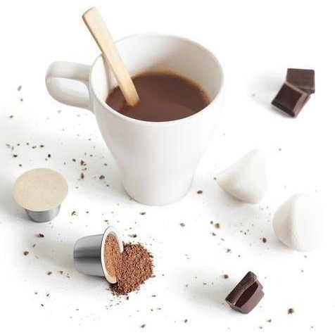 Two Sealpod Reusable Coffee Capsules with Hot Chocolate
