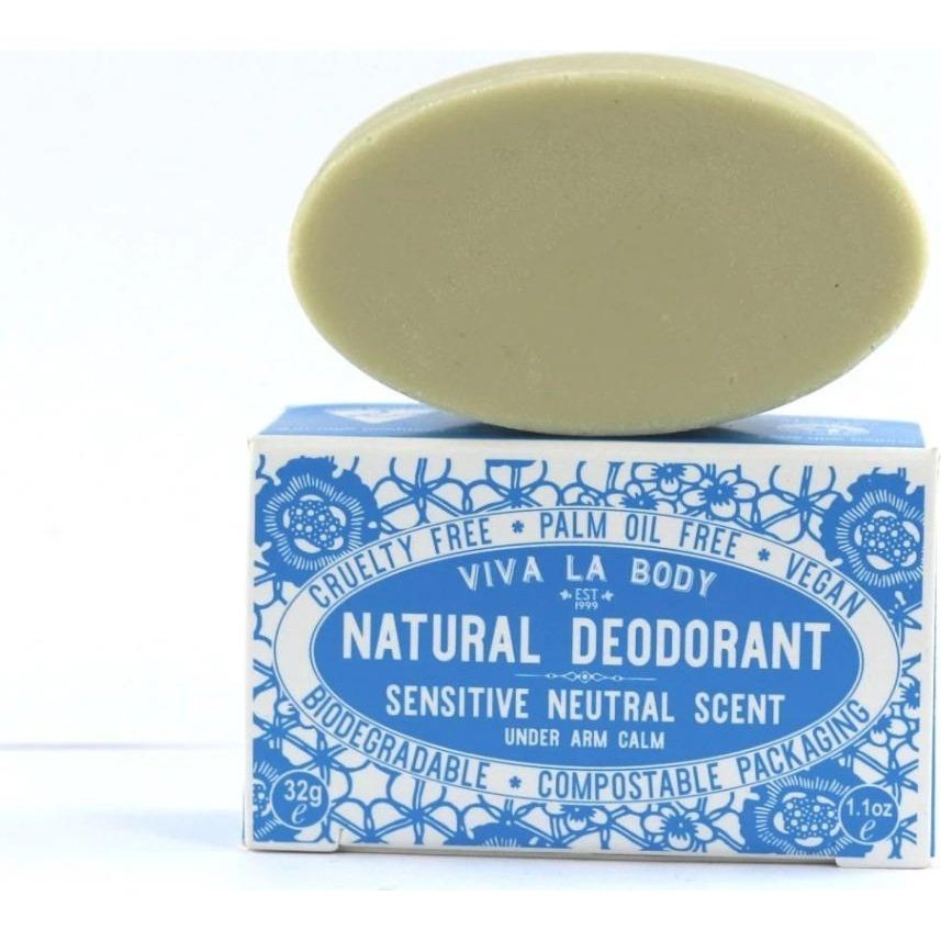 Neutral Scent Petite Deodorant Bar for Sensitive Skin from Viva La Body, Urban Revolution.