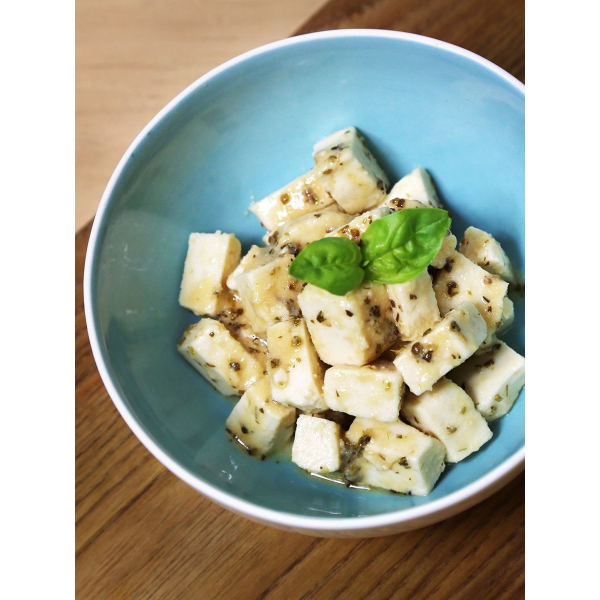 Marinated Feta, Made with the Vegan Cheese Kit from Mad Millie