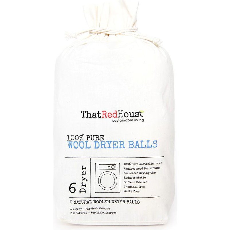 Bag of Wool Dryer Balls from That Red House
